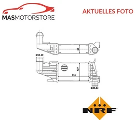 LADELUFTKÜHLER KÜHLER LADELUFT NRF 30258 A FÜR VAUXHALL ASTRA V CC,ASTRA V