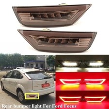 2Pc LED Rear Bumper Reflector Light Rear Signal Fog Lamp 3 Functions/4 Functions