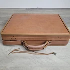 Vintage Hartmann Luggage Belting Leather Brown Briefcase Attaché Case w/Keys USA