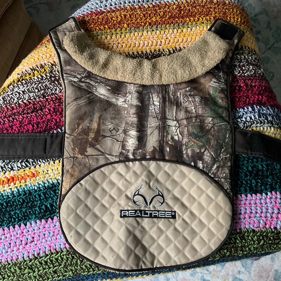 Dallas Real Tree Realtree Camuflada Vellón Mascota Perro Cachorro Chaqueta Camisa Talla Grande 23" Foto 2 de 4