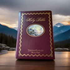 Holy Bible Thomas Kinkade Painter Of Light New King James Version 1985 Hardcover