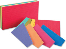Extreme Index Cards 3 X 5 Inches  Assorted Colors 100 per Pack