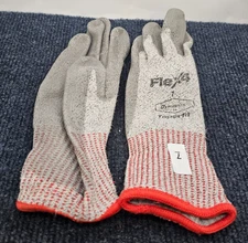 (4 PAIRS) Flex4 Palm-Coated, Dynamax®45 Liner, Cut-Resistant Gloves Size 7