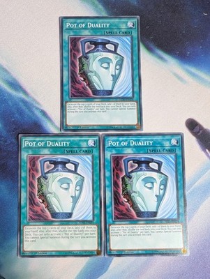 YuGiOh! Pot of Duality SDHS-EN034 x3 PLAYSET 1st Ed