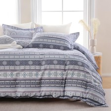 Boho Duvet Cover King Size 100 Cotton,Reversible Duvet Cover Set with Bohemi...
