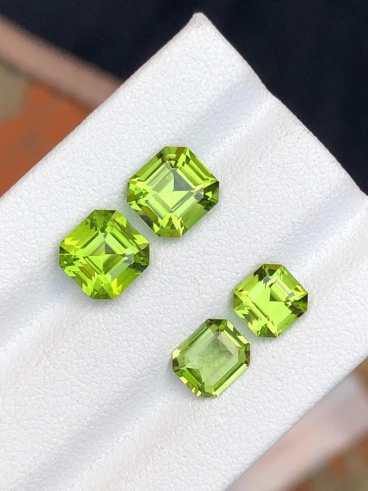 Green Peridot Faceted Lot 5.50 ct - Natural Stones from Pakistan Skardu - Image 2 of 4