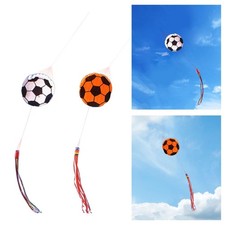 Soccer Ball Kite Leisure Sports 4.9 ft with Long Tail Flying Toy Large Size for