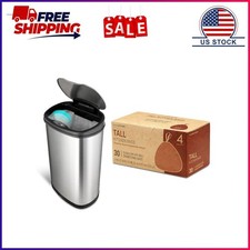 Nine Stars 13 Gallon Motion Sensor Trash Can ...