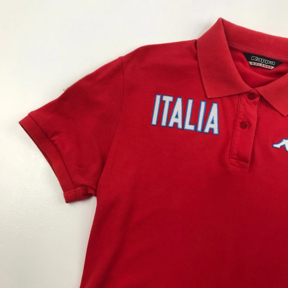 Womens KAPPA Red Italia Polo Shirt , Size Small - Image 3 of 4
