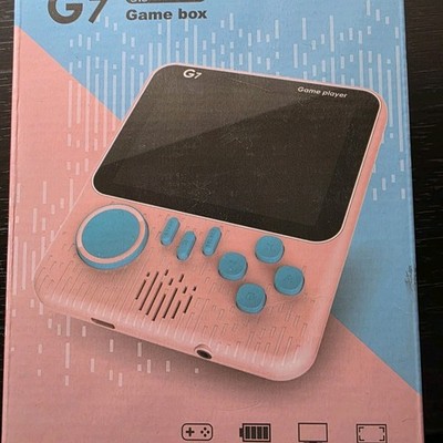G7 Game Box 3.5'' Handheld Electronic Game Pink TV Output & Cables