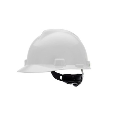 MSA 477482 V-Gard Cap Style Safety Hard Hat With Fas-Trac III Ratchet...