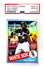 2020 Topps Chrome 1985 Version REFRACTOR LUIS ROBERT RC Card PSA 10 GEM MINT