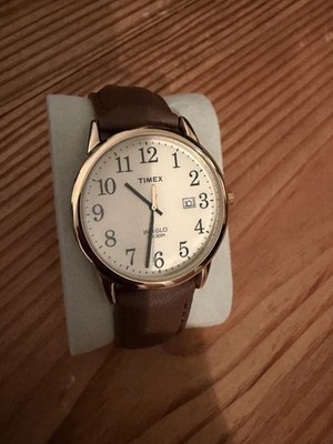 Timex Men s Easy Reader Watch - Brown/Gold-tone/Cream/38mm
