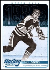 2013-14 UD #HH41 Paul Coffey - Hockey Heroes: 1980s HOF FREE SHIPPING!