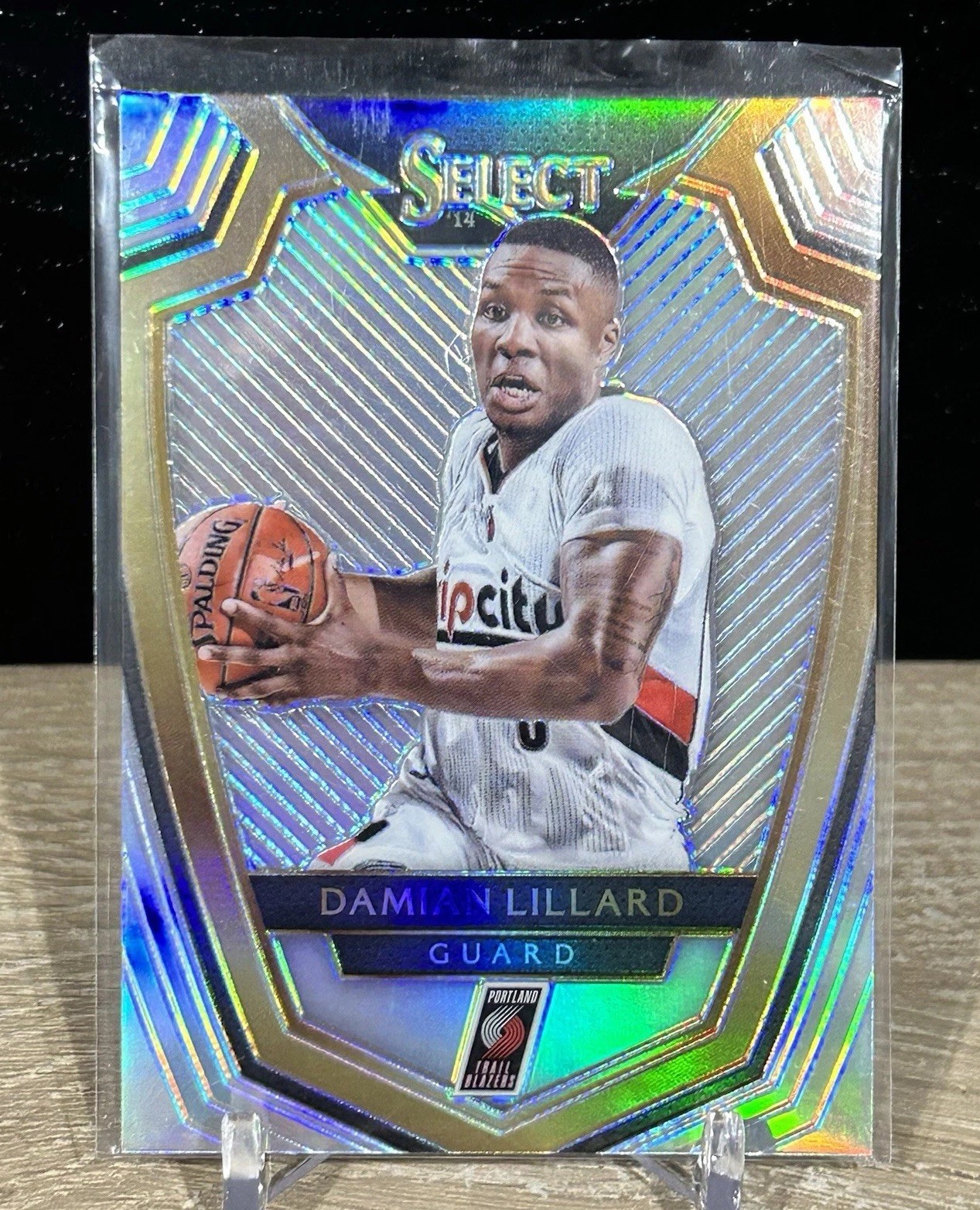 2014-15 Panini Select Premier Level Silver Prizm Damian Lillard #143