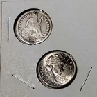 OLD & NEW . . 1877 Silver Seated Liberty Dime + 2026 Emerging Liberty TEN CENTS