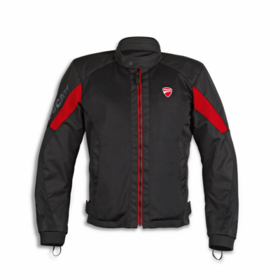 Ducati Spidi Flow C5 Tex Jacket Summer Textile Jacket Black Red