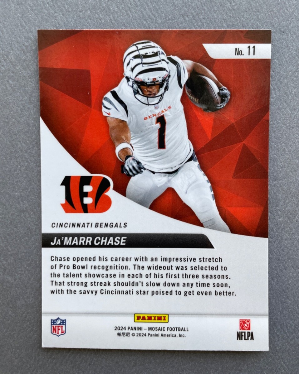 2024 Panini Mosaic Football Ja'Marr Chase Elevate #11 Cincinnati