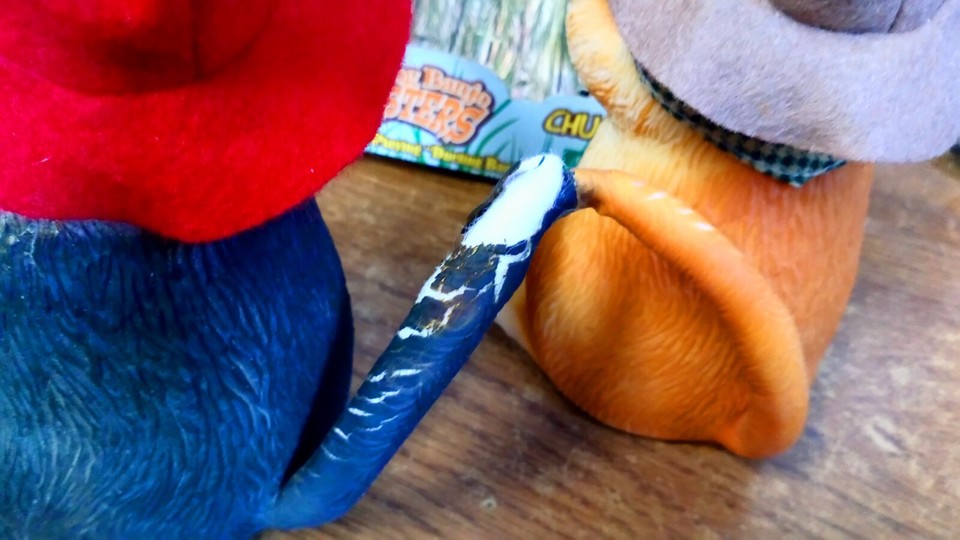 Gemmy Singing Dueling Banjo Hamsters Buck & Chuck Vintage Rare See