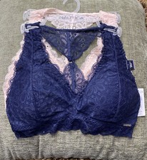N UTICA 2PACK INTIMATES LACE COMFORT BRAS SIZE LARGE RETAIL 48 BEAUTIFUL NEW