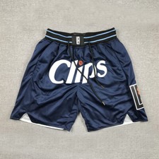 Nuova Pantaloncini da basket tascabili Clippers Cuciti S-2XL