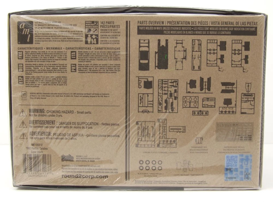 Pontiac CATALINA Eccellente Stock 1962 Kit Modellismo Plastica Auto 1:25 AMT - Immagine 2 di 4