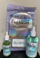 Isle of Paradise Own Your Glow Kit Self Tanning Drops + Water + Applicator Mitt