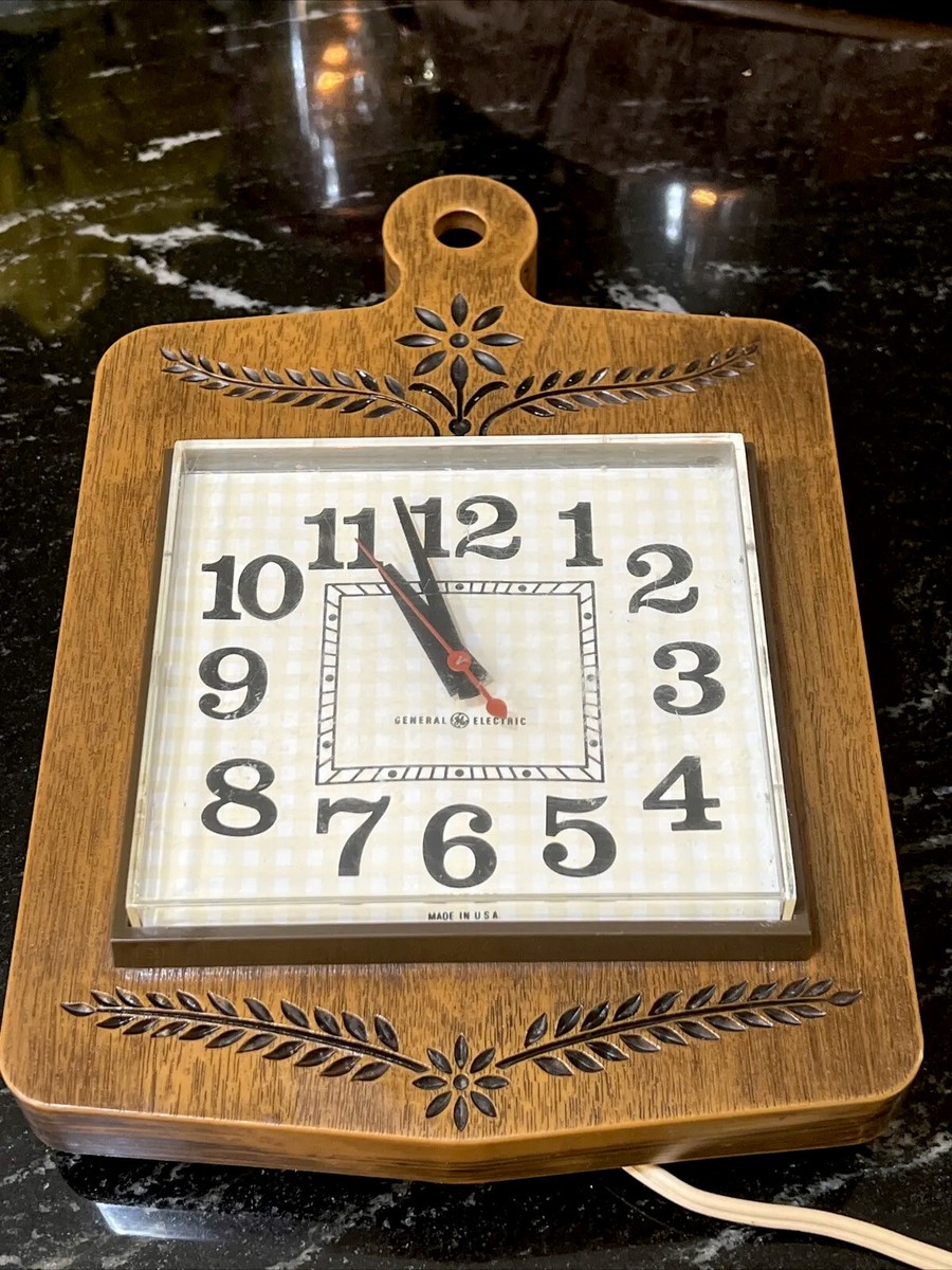 Vintage 1960s General Electric Ge Kitchen Clock Model 2146