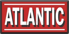 ATLANTIC GASOLINE GAS STATION PUMPS VINTAGE SIGN REMAKE ALUMINUM SIZE OPTIONS