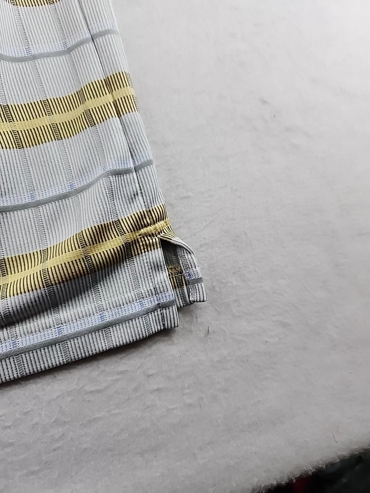 Camisa polo masculina xadrez grande poliéster leve logotipo Greg Norman Timarron - Imagem 4 de 4