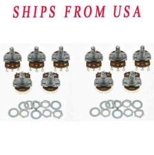 10pcs B500K Guitar Linear Pots 24mm Base with Long Shaft Potentiometers