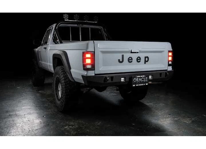 Lente traseira de LED Oracle Lighting vermelha | Compatível com Jeep Comanche MJ de 1986-1992 - Imagem 4 de 4