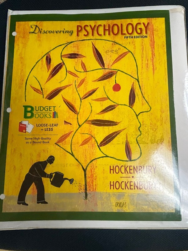 Discovering Psychology by Don H. Hockenbury; 5th Edition