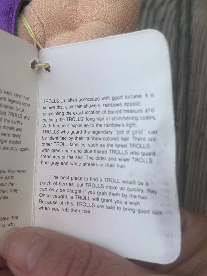 Muñeco de Peluche Vintage Russ Troll Kidz Ginebra 12" Nuevo Lucky Troll Foto 4 de 4