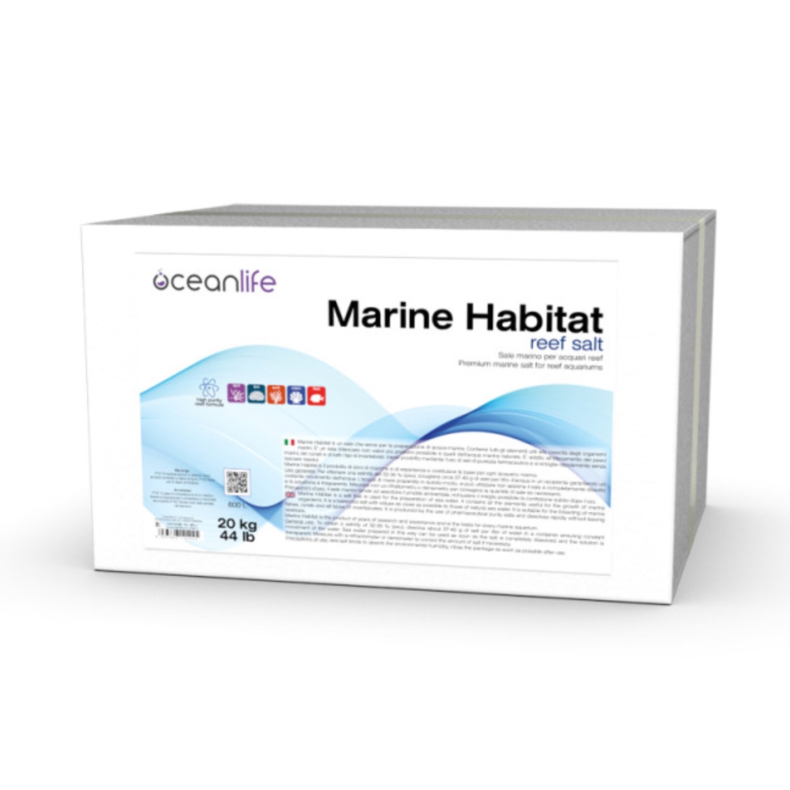 OCEANLIFE MARINE HABITAT 20 KG SALE MARINO ACQUARIO ALTISSIMA QUALITA' CORALLI