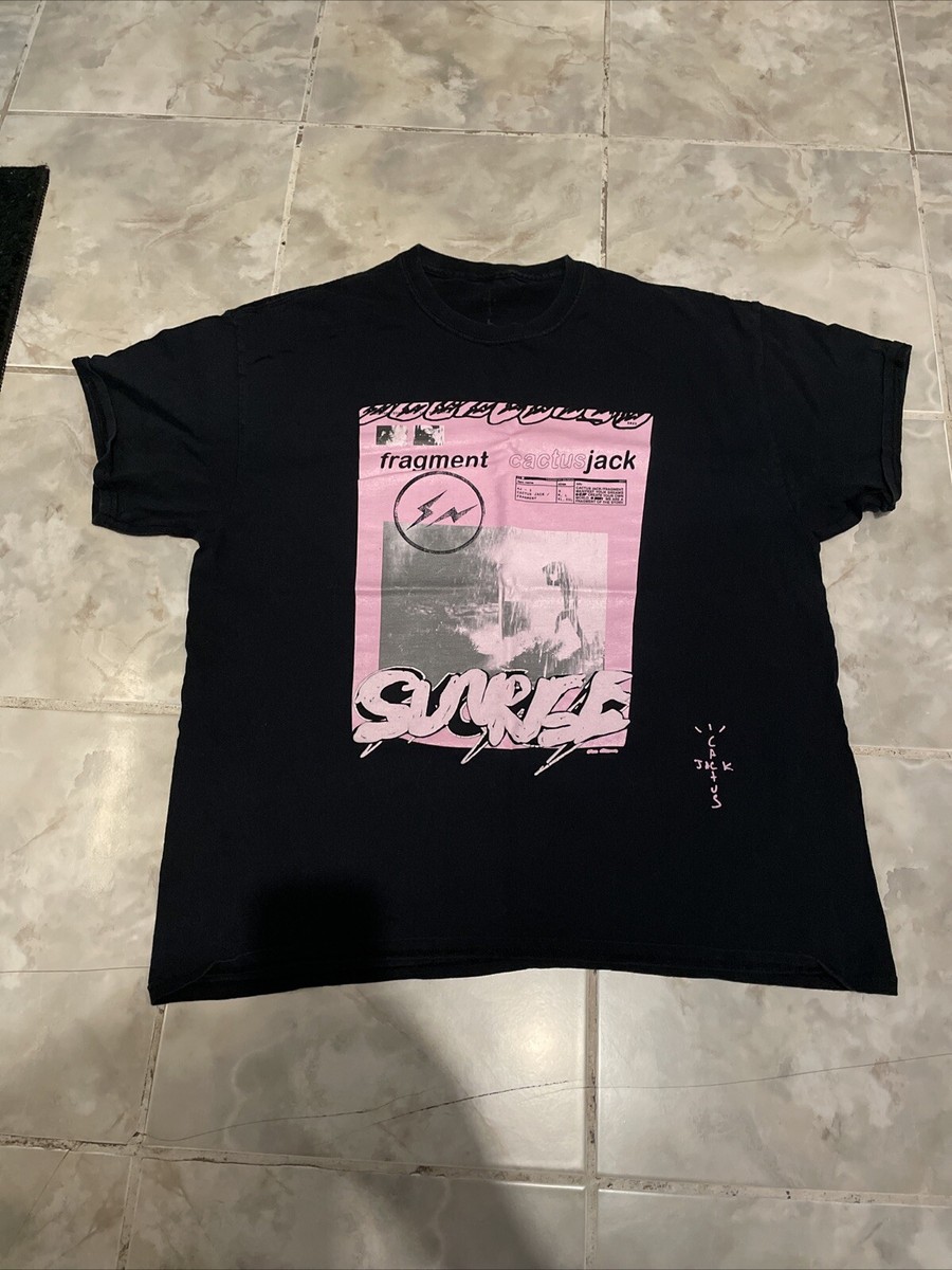 cactus jack for fragment pink sunrise tee