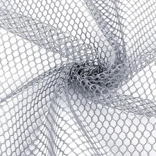 29.5 X 59 Inch Gray Mesh Fabric Slightly Stretchy for Backpack Pocket and Str...