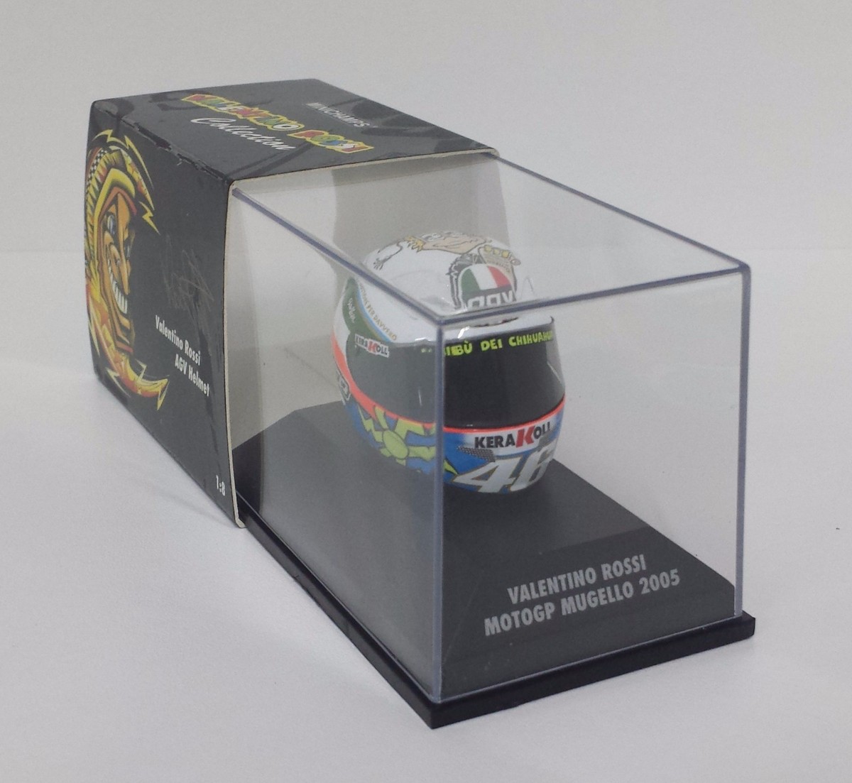 Helmet Rossi Motogp Mugello 2008 Model Helmet 1:8 Minichamps - Main Image