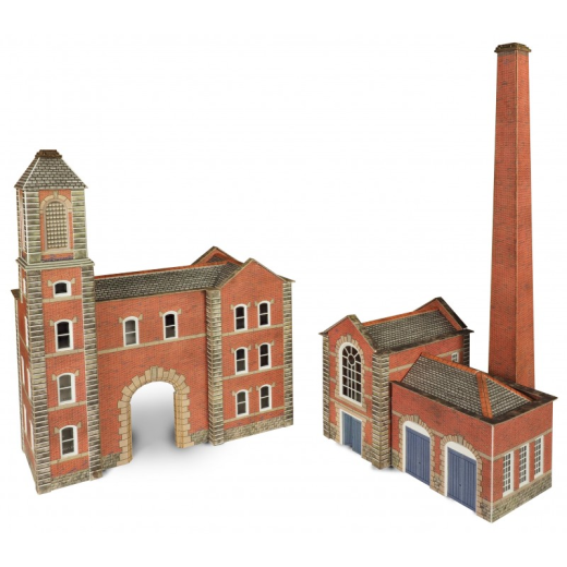 Metcalfe PN184 Boilerhouse & Factory Entrance N Gauge Card Kit
