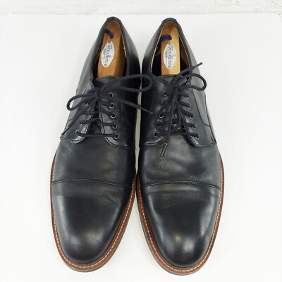 BLAKE MCKAY T9 BLACK LEATHER CAP TOE OXFORD SHOES MEN display picture 2