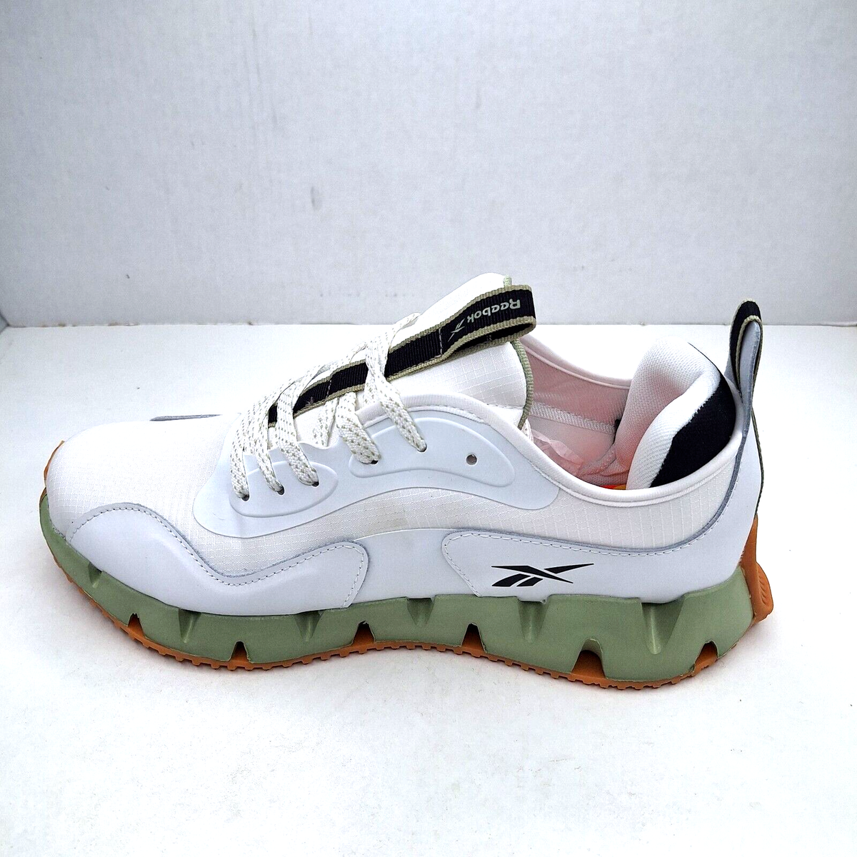 Reebok Men\'s Zig Dynamica Running Shoes White /LT Green 30106MWKV Size 10.5 Reebok Zig Dynamica 5 Boys main image 3