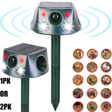 Solar Ultrasonic  Dog Cat Skunk Deer Raccoon For Garden Camp NEW