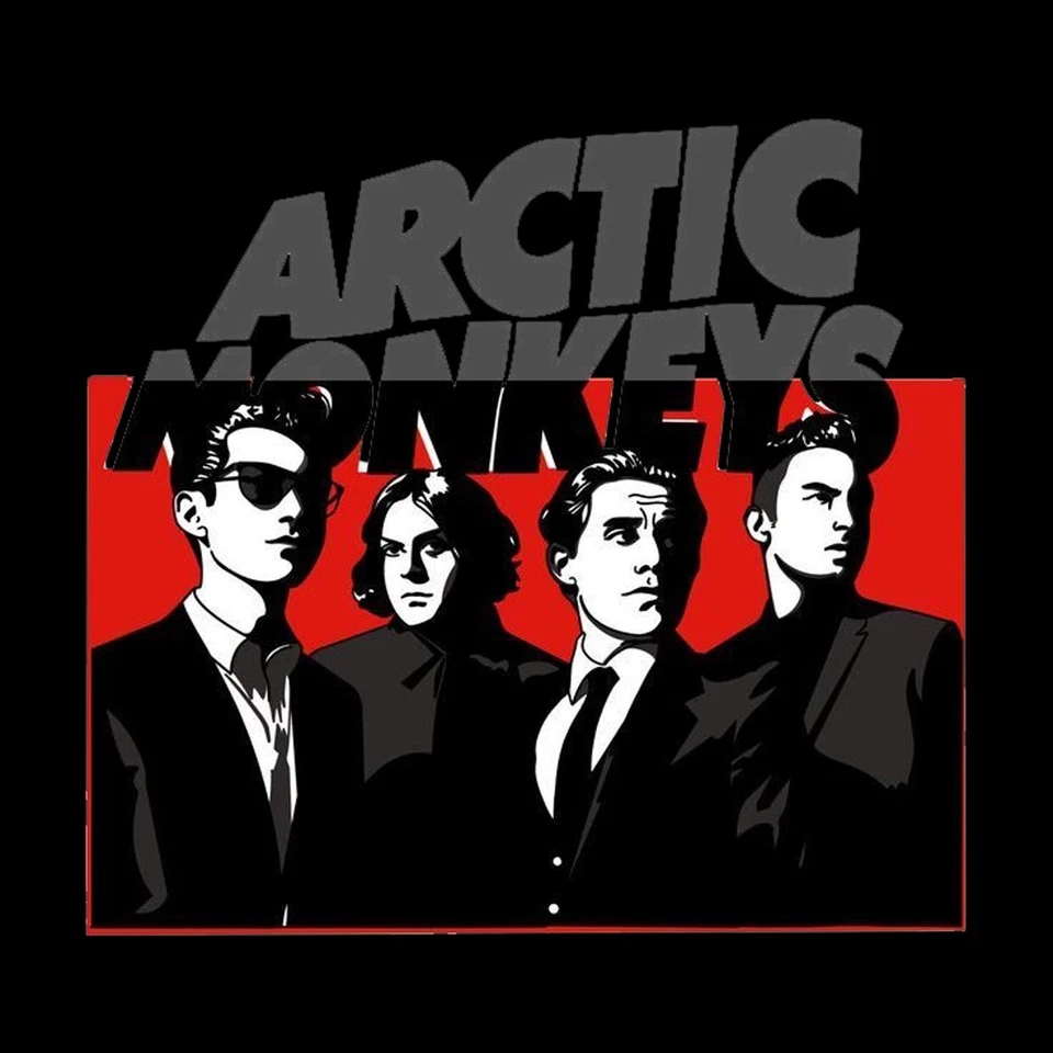 Felpa con cappuccio Arctic Monkeys Punk Rules musica rock nera -31161 -SW - Immagine 2 di 2