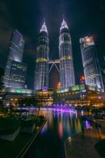 Petronas Twin Towers Malaysia Art Wall Decor - POSTER 20x30