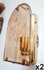 LAMPADARIO + 2 APPLIQUE D'EPOCA ANNI 60 STYLE VINTAGE 2 SCONCES + CHANDELIER