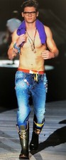 RRP  800 Authentic DSQUARED Biker jeans 71LA3...