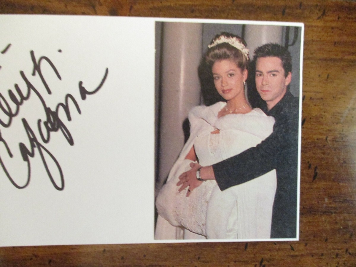 ASHLEY CAFAGNA (TESORO)(Saved By The Bell)Signed 3 x 5 Index Card