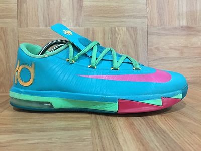 Used🔥 Nike KD VI 6 Kevin Durant Elite Hero Turbo Green Nite Shade