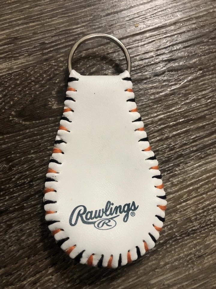 San Francisco Giants Baseball Keychain Custom MLB Orange/Black (No hat/glove) - Image 4 of 4