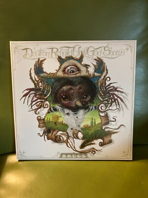 D.R.U.G.S Destroy Rebuild Until God Shows LP Clear Black Green Vinyl 2022 EX